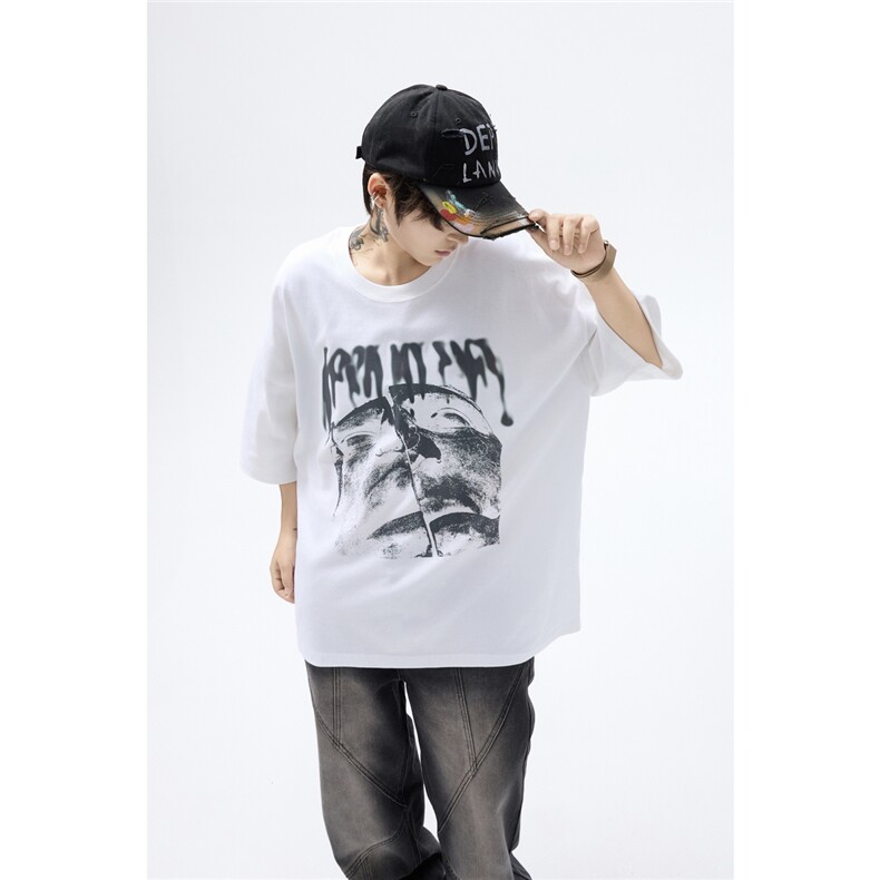 纯棉T恤设计感短袖原创小众运动T恤美式日系T1016-1T334P32K59，女装T恤，星座1016-1（原电商B408-1）