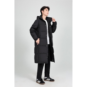 冬季标90白鸭绒连帽长款绒服情侣款 带XZ301D-1-YR052-p265图片