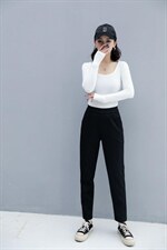 秋季新款秒发时尚百搭韩版哈伦小脚休闲女裤，其它，冬进一族