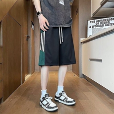 V026-P30条纹短裤男女夏季篮球运动五分裤潮流新款简约百搭，男装休闲裤，星座911-1