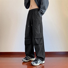 秋冬季美式高街vibe伞兵工装男潮牌休闲裤子XZ301b-2-CK699P32，男装工装外套，星座301B-2（原A443-1）