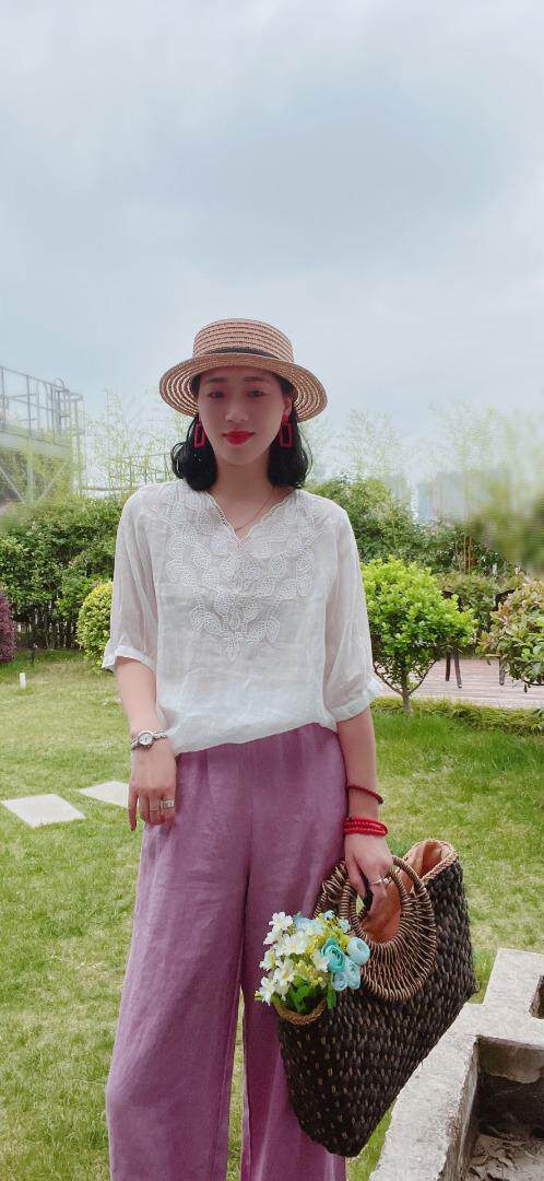 纯苎连衣裙小衫裤子裙子衬衣 时尚风 风淑女风休闲风，女装连衣裙，川哲