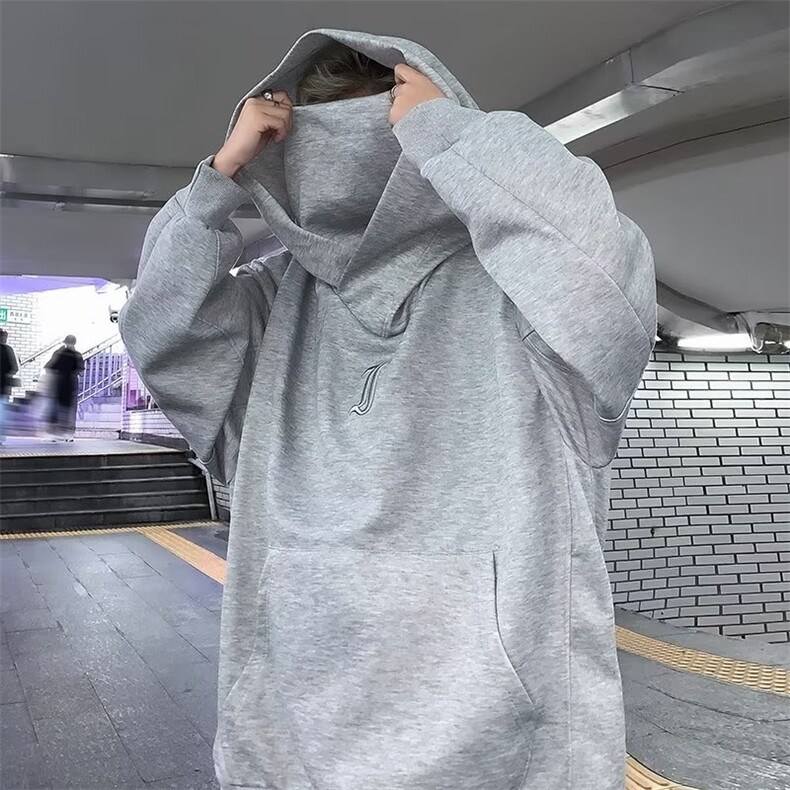 堆堆领卫衣男潮ins港风潮流加绒款 W8699 P58图片