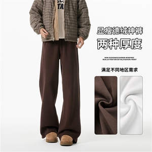 冬季新款德绒保暖加绒加厚宽松百搭休闲裤B315-K878JR-p55控78图片