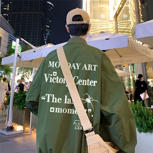 夜景时尚V领蜘蛛印花冲锋衣加绒夹克 A247-TPMF8368 特批85图片