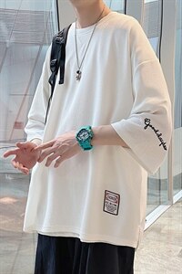 胖子短袖T恤男夏季宽松加肥大码oversize上衣ins潮牌半袖体恤男装图片