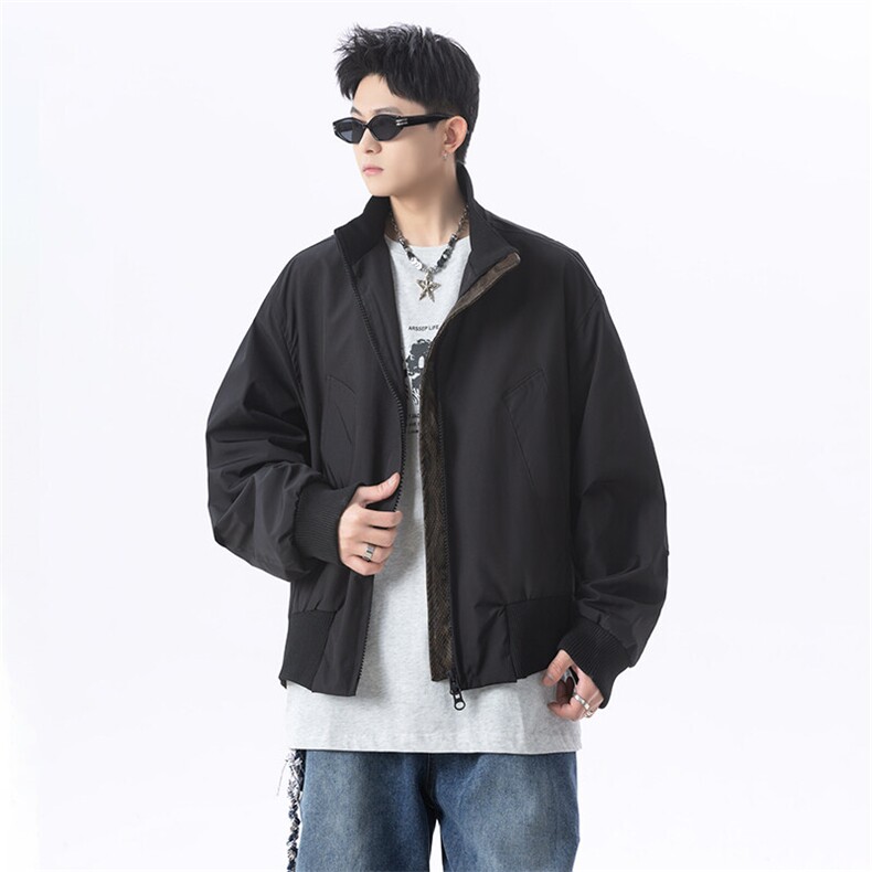 港风日系座山蟒夹克立领短款设计感外套 XZ213-JK8000-P75控128图片