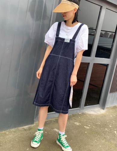 薄牛仔两件套，女装，卡笛琇