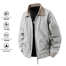 夹克男款解构弯刀短款外套廓形翻领棒球服JK02557-P70，男装夹克，星座308B-2