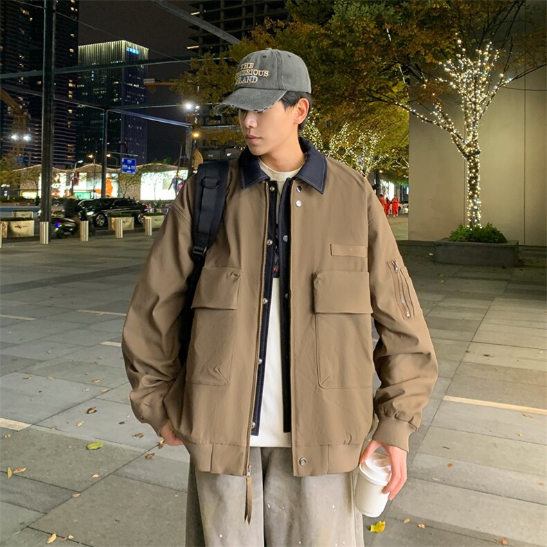 休闲夹克2026春新款潮牌男装宽松百搭工装外套JK02632-P85,男装夹克,星座308B-2