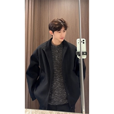 冬季老钱风重磅夹棉呢子夹克保暖棉服男士毛呢外套J7352-特价P85，男装夹克，电商A007