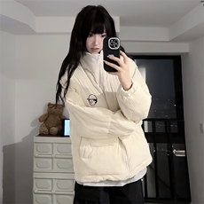 2024年秋冬季新款港风潮牌宽松百搭立领保暖棉服面包服ZM468-P95，男装棉衣，星座313A(原308A-2)