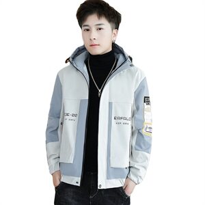 冬季长口袋棉服男模特加厚夹克风衣保暖外套工装棉衣粉865加绒图片
