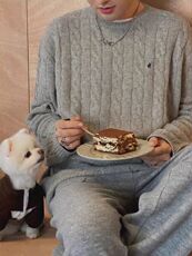 2025年秋季新款百搭男士毛衣，男装针织衫/毛衣，浩新羊绒