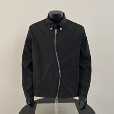LY0757-P55黑色夹克潮牌秋冬新款美式复古纯色翻领外套上衣服，男装夹克，电商C233