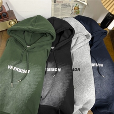 秋季加绒宽松连帽刺绣卫衣D329-QM775-特P55-控88，男装卫衣，电商D329