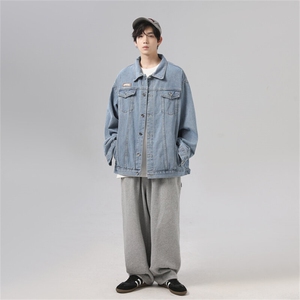 2025水洗牛仔外套男士春季百搭潮牌痞帅设计感宽松夹克JK1023-P68图片