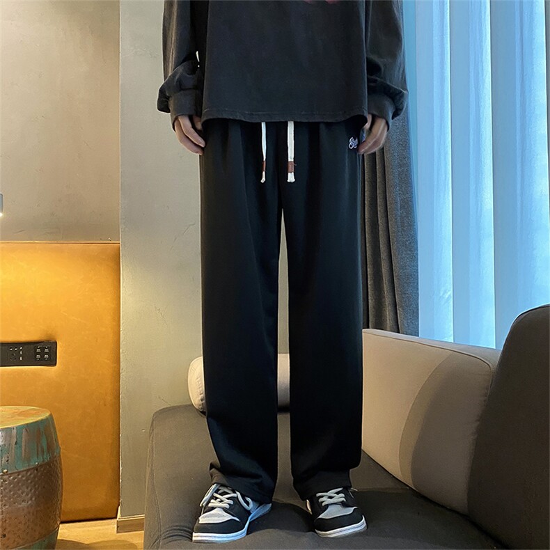 高级感ins长裤男女小众设计感休闲卫裤中性风显瘦休闲裤K905/P30,男装休闲裤,电商D202-1