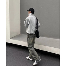 美式ins高街hiphop拉链直筒重工艺水洗牛仔裤货号K685P55，男装牛仔裤，电商A063