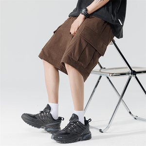 夏季重磅工装灯芯绒五分短裤潮流休闲裤男潮 A436-5261-P5078图片