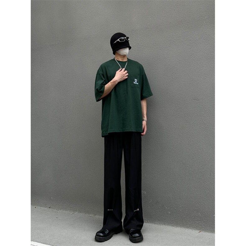 现货冰丝那不勒斯休闲西裤男高级感宽松垂感直筒裤女KK388-P60,男装西裤,星座205