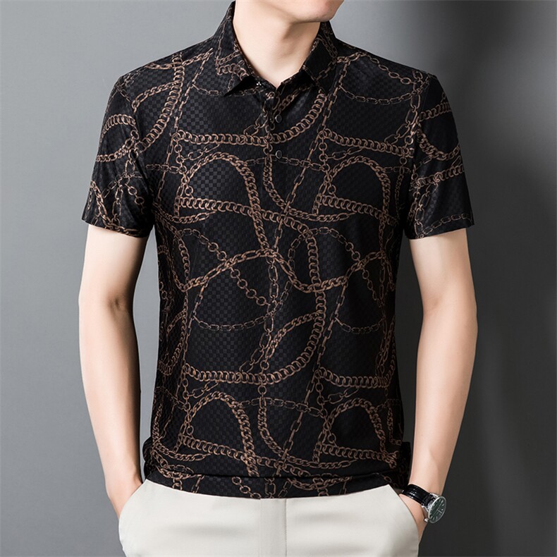 夏季中青年男士商务休闲短袖打底T恤时尚潮流上衣HD8373-P60,男装T恤,星座1105-3