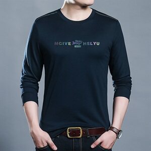 C2011钱塘2020-2秋冬新款男士卫衣大货高品质圆领长袖T恤P42图片