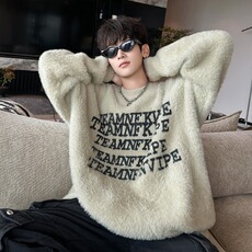 针织衫男士韩版潮流宽松百搭字母提花2024冬季ins毛衣MZ613-P57，男装针织衫/毛衣，星座412-2