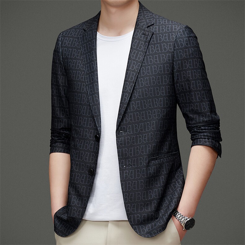 DJ8865钱塘2020-3秋冬季新款时尚休闲简约中年男士西服货稳P147,男装西服,钱塘207-3