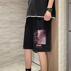 1港风休闲大码男短裤运动5分原宿潮流五分裤男士中裤DK769P25控38，男装休闲裤，星座226-2