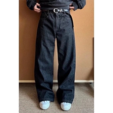 美式复古直筒牛仔裤男春秋宽松阔腿休闲裤百搭潮牌长裤LK7082-P45，男装牛仔裤，星座1008