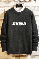 M19001-P45加绒款-P65加厚加绒毛衣男大码毛线衣男针织衫砖墙，男装针织衫/毛衣，电商A040A