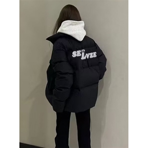 立领羽绒棉服女加厚小个子宽松棉袄面包服棉衣冬装外套 M789图片