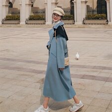 D08—P1752021新款带披肩尼大衣控268披肩可以拆卸，女装毛呢外套，浙宝169A(原263)