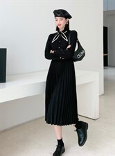 兔子领连衣裙，女装连衣裙，英利伊人