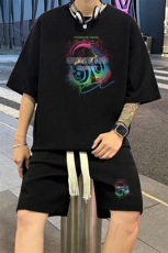 套装！华夫格套装短袖T恤短裤男TZ243-特P38，男装牛仔裤，电商B367