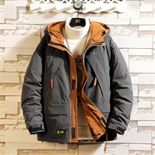 白砖墙日系原创连帽棉衣加肥加大码胖子外套QT5070-SY03-，男装棉衣，星座810(原QT5070)