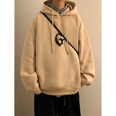 美式复古连帽卫衣男款小众不撞款重磅硬挺外套A-JK23107-P55控78，男装卫衣，星座605(原A050)