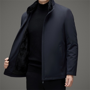 商务秋冬新款男士水貂派克服夹克保暖时尚都市外套MJ72308-P325图片