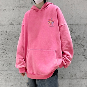 美式潮牌重磅水洗做旧连帽卫衣力推大码男XZ517A-2-Y7760-P68图片