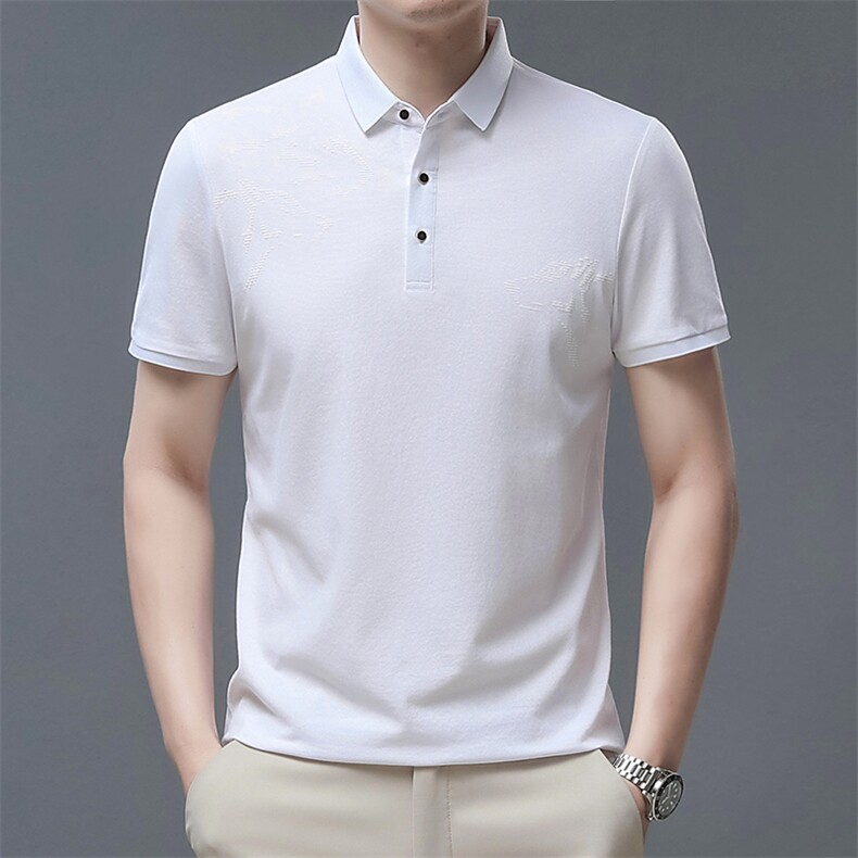 2024休闲款Polo衫男短袖夏季青年百搭T恤男上衣QP1927-P57,男装Polo衫,星座1105-3