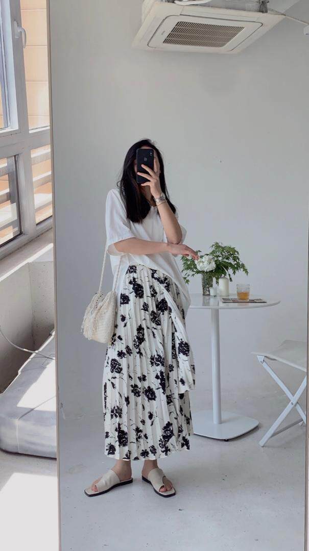 拼接花色半裙。，女装半身裙，是爱 SHI AN