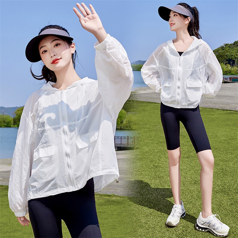 防晒衣女款夏季2025新款透气外穿薄款洋气大码小个子防晒服短外套,女装防晒衣,蝶眷