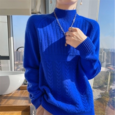 气质优雅秋冬装新款修身显瘦百搭针织羊毛衫，女装羊毛衫，宇灿羊绒
