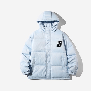 白底22冬季白鸭绒加绒加厚百搭保暖连帽羽绒服外套YR145P225控298图片