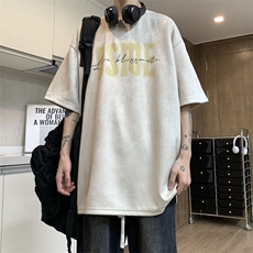 网图抖音别上会！抖音同品质220克麂皮绒短袖T恤TT03，男装T恤，星座1611B