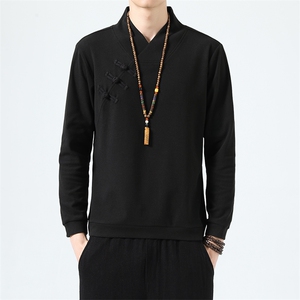 2026新款秋冬风长袖卫衣汉服盘扣中式保暖打底衫2378-P60图片