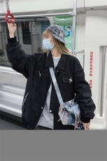 【直播】春2024港风夹克宽松星星扣外套男女C2300-TP90控价128，男装夹克，电商A102-1