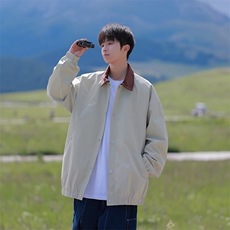 JK7863-P652025秋季新款翻领防水宽松夹克，男装夹克，星座109-1