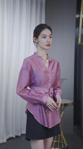 腰封盘扣小上衣图片